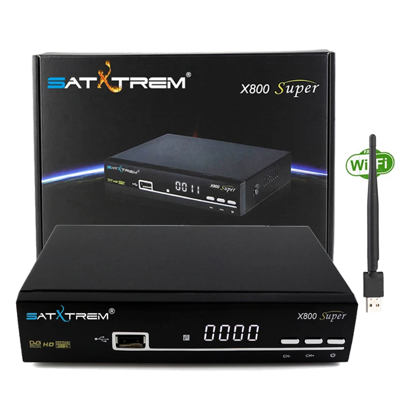 

Satellite tv receiver DVB-S2 Full HD decoder +USB WIFI support not include 1 Year Europe 8 clines Receptor
