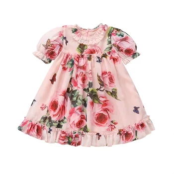 

COSPOT Girls Floral Dress Kids Dresses for Girls Summer Princess A-Line Beach Dresses Baby Girl Clothes Girls Clothes 2019 25