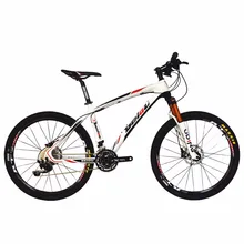 BEIOU Carbon 26-Inch Mountain Bike Hardtail Trail Bicycle 30 Speed S H I M A N O M610 DEORE MTB 10.8 kg colorful CB005