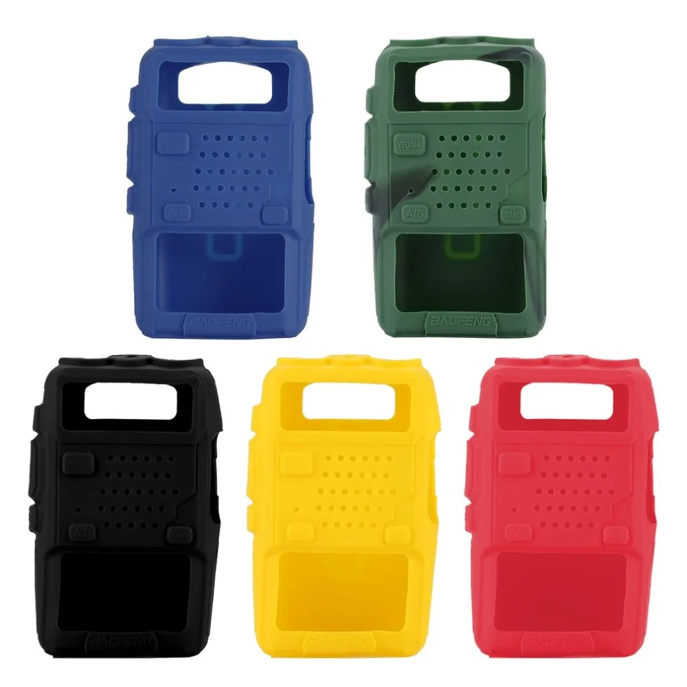 

Silicone Rubber Cover Case Walkie Talkie Protection Cover Shell for BAOFENG UV-5R Two Way Radio F8+ UV 5R UV-5RE DM-5R