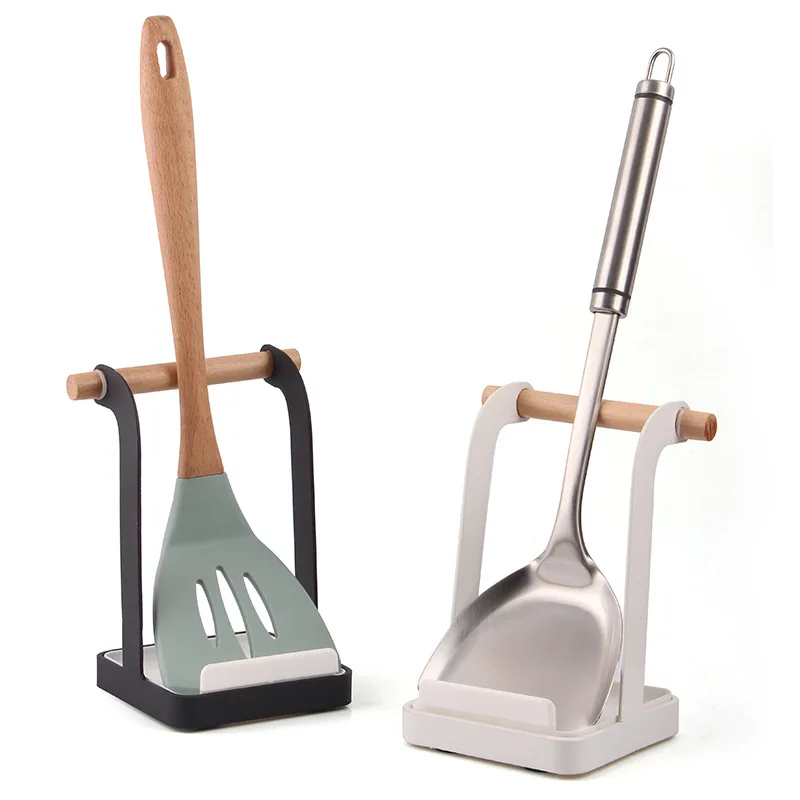 2018 Vertical Oak Iron Frame Pot Lid Shelf Holder Storage Tool Kitchen