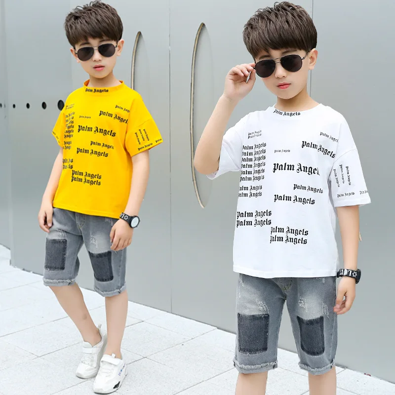 

Children Clothing Summer Boys Clothes 2pcs Outfits Kids Clothes For Boys Sport Suit Teenage Boys Clothing Sets 6 8 10 12 Year