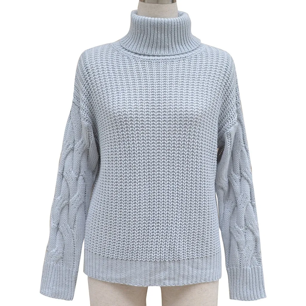 SAGACE, сексуальный толстый женский свитер, водолазка, вязанные пуловеры с длинным рукавом, верхняя блузка, женская мягкая Высококачественная зимняя одежда
