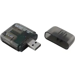 1 шт. черный флэш-память USB 2,0 кард-ридер «Все-в-одном» SD/SDHC карта Micro-SD/TF MS-Duo M2 считыватели карт памяти и адаптеры