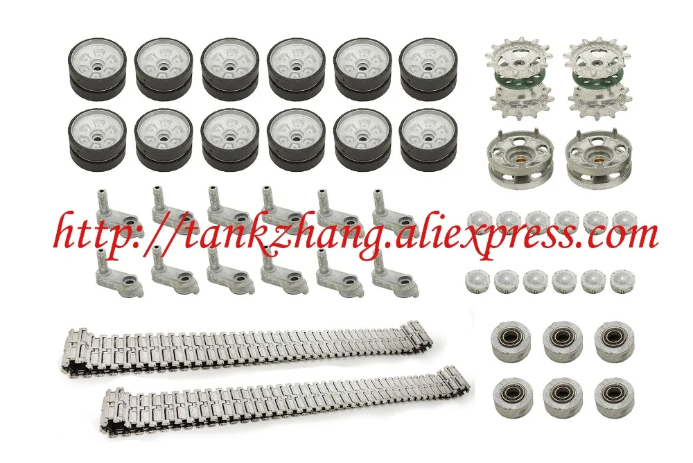 HENGLONG 3938-1 RC tank RUSSIAN T90T-90 116 RC tank spare part no. Metal caterpillar  metal track  metal wheels