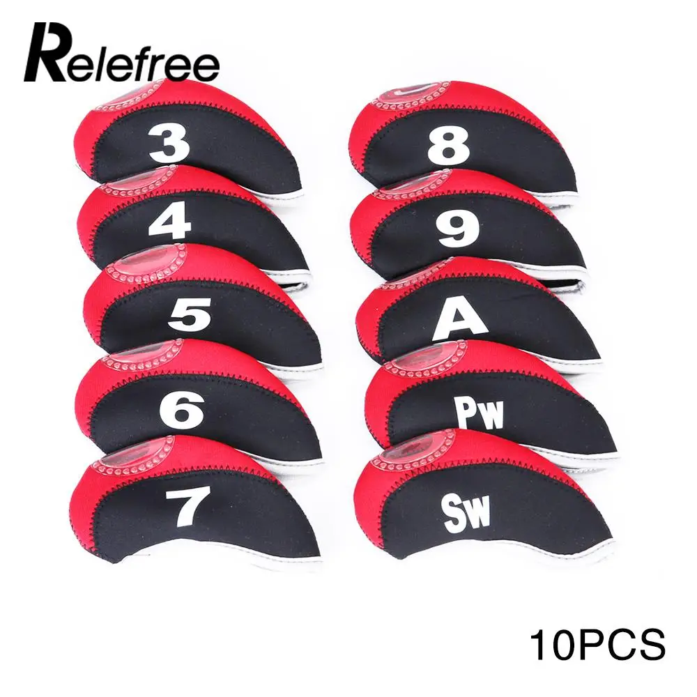

Nylon 10PCS Golf Head Cover Storage Putter Cover Sign Iron Putter Headcover Durable