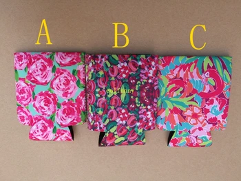 

1200pcs/lot Foldable Neoprene Water Bottle Cover Cans Case Cola bottle Covers Freezing Sleeve Holder Pouch 10x12.5cm