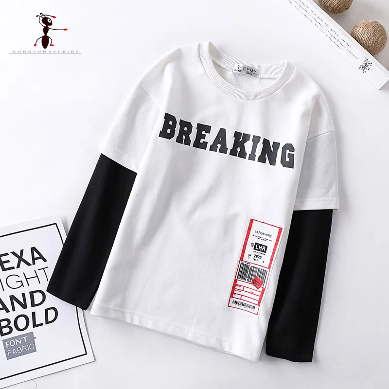 

Kung Fu Ant 2019 Cotton Casual Kids Sweatshirt Cartoon Full Sleeve T-shirt Children O-neck Fashion for Students 3345
