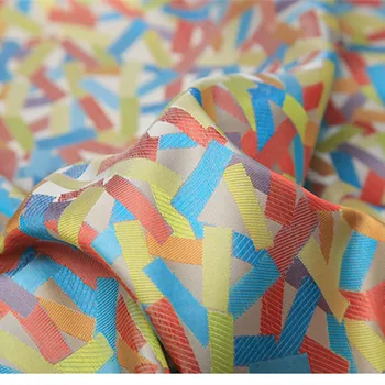 

CF264 1yard 4colors Candy Color Stripe Jacquard Brocade Fabric Bag Cushion Pillow Dress For Women's Fabric DIY Material For Sew