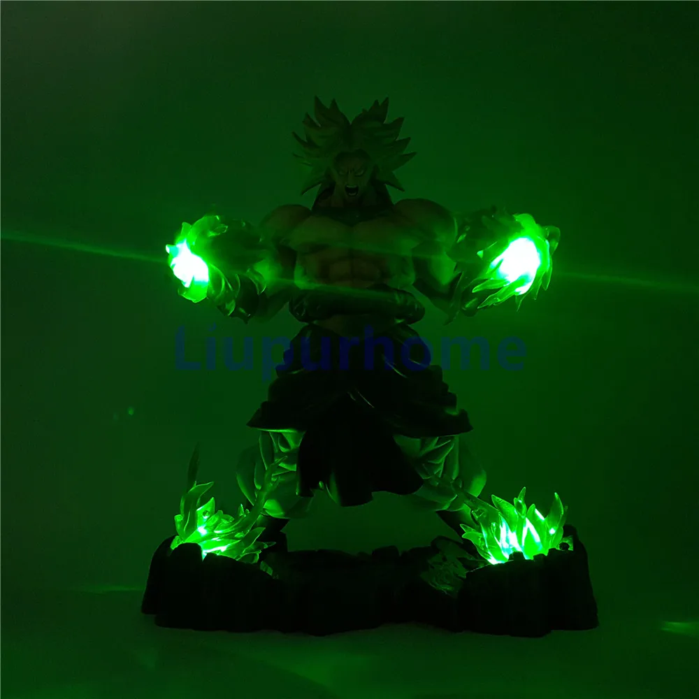 Broly светодиодный светильник фигурки супер сайян Жемчуг дракона Зеленый Декор