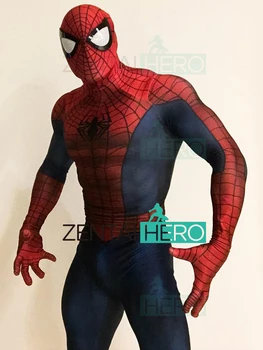 

Free Shipping 3D Printed Spider-Man: Edge of Time Cosplay Costume Spiderman Superhero Costume Zentai Halloween Costume Bodysuit