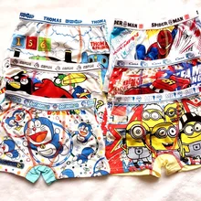 Нижнее белье для мальчиков 6 шт./партия детское хлопковое нижнее белье детская одежда с рисунком из мультфильма для мальчиков трусы-боксеры Шорты Боксер одежда UD48