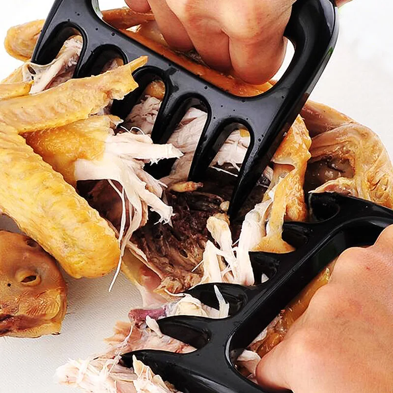 BBQ Bear Claws Barbecue Fork Tongs, Meat Shred Pork Clamp, Roasting Fork, Black Barbecue Tool, 20 Pcs Lot