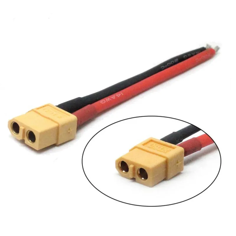 2 шт. Разъем XT60 для аккумулятора Папа мама с силиконовым проводом 14 AWG