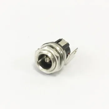 

5pcs DC5.5 female socket 5.5x2.1mm DC power supply seat screw mounting copper NEW for wifi antenna