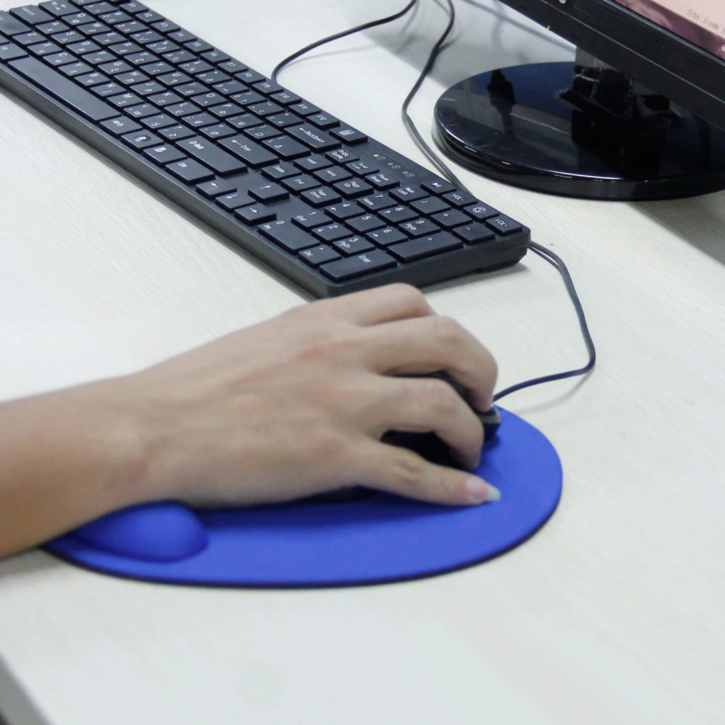 Anti Slip Gel Mouse Mat Pad With Rest Wrist Comfort Support Laptop PC Wrist rest design reduce wrist stress and fatigue