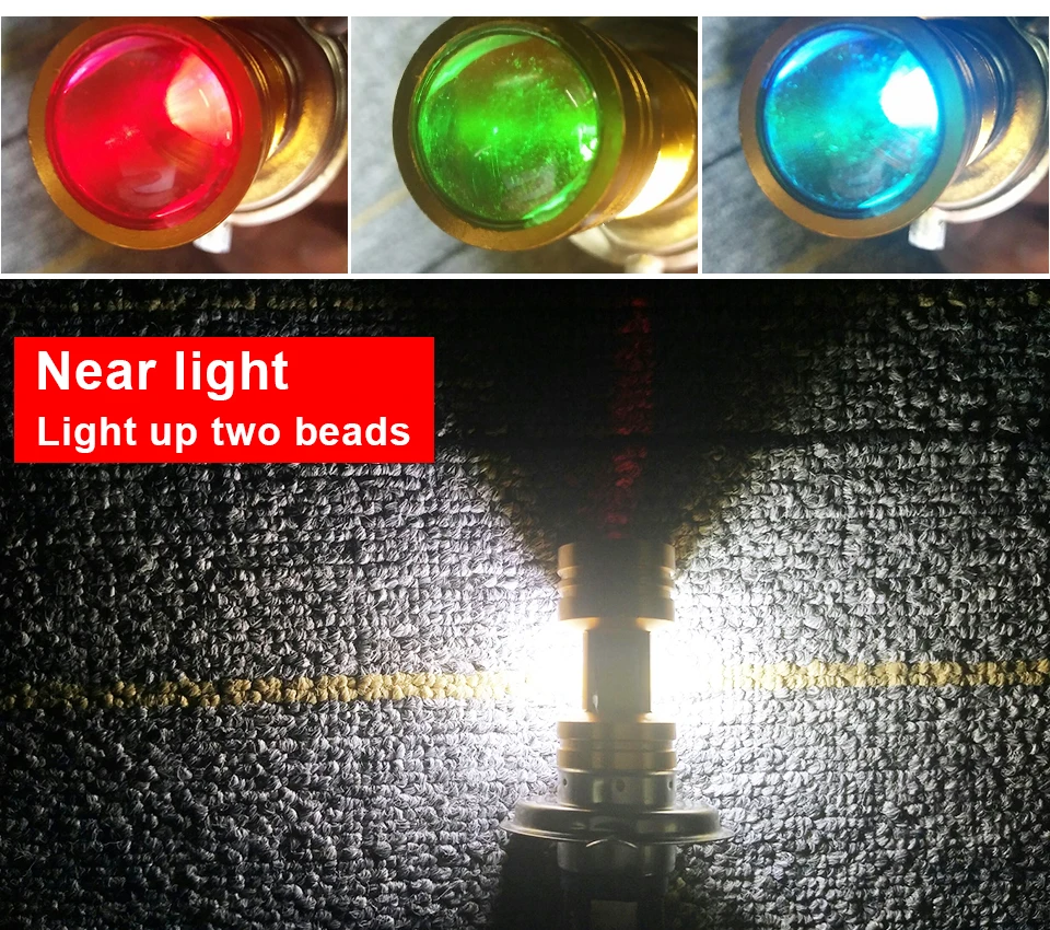 H4 LED COB Motorcycle Headlight Bulb HS1 LED_10