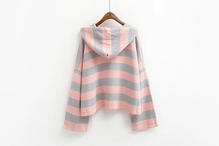 Mulheres kawaii tricô solto design curto bonito