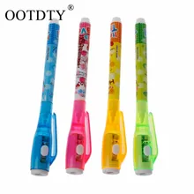 1 шт. школьные офисные Рисование Волшебные хайлайтеры 2 в 1 ультрафиолетовый свет комбо креативные канцелярские ручка с невидимыми чернилами