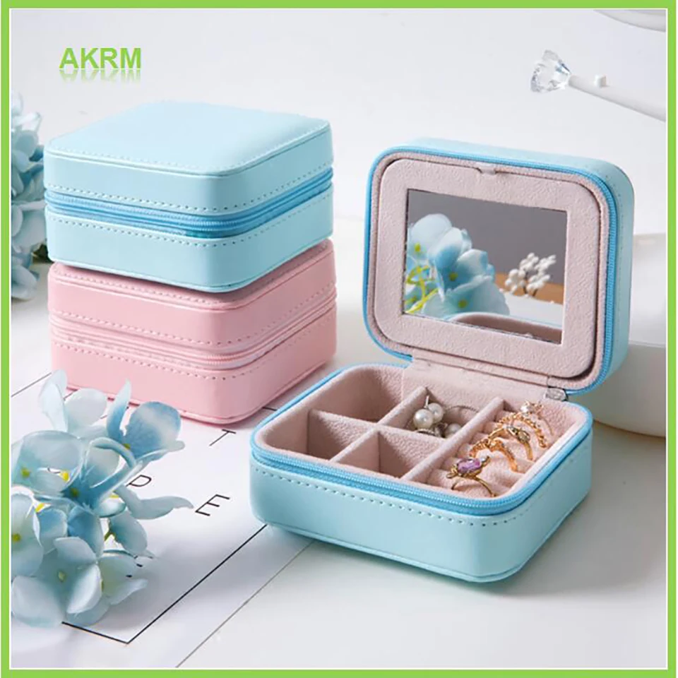 Buy Small Portable Travel Leather Jewelry Storage Bag