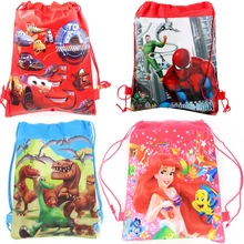 Spiderman Theme font b Drawstring b font Gifts font b Bag b font Birthday Party Moana