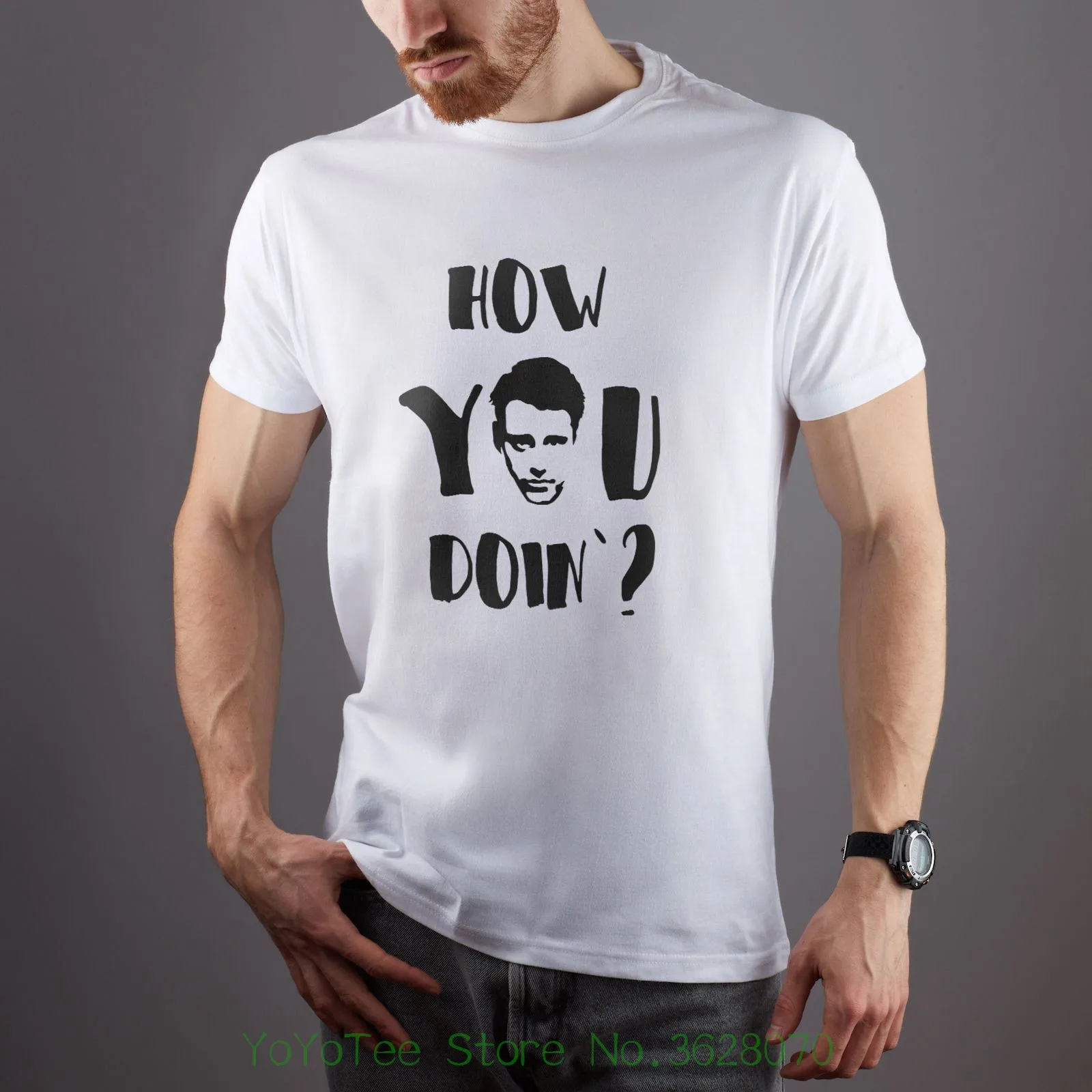 Custom Made Good Quality T Shirt Friends Tv Series How You Doin Art