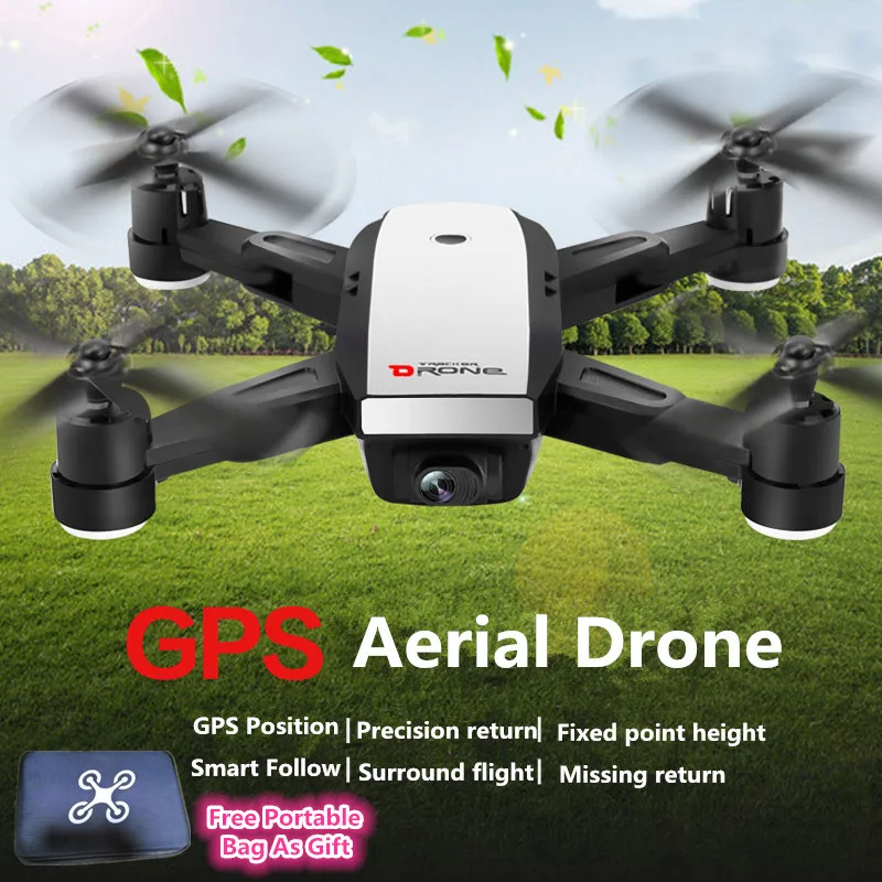 GPS Smart Follow Me Folding RC drone X28GWF GPS Position Wifi FPV 720P 1080P Camera Real-time UAV RCdrone vs X183 GW198 With Bag