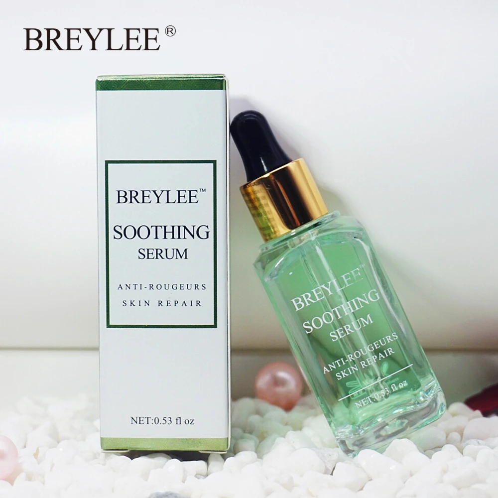 

BREYLEE Soothing repairing serum repair sensitive skin redness face skin care acne scar removal snail serum 100% natural beauty