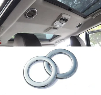 

ABS Chrome Car Roof Air Conditioing Outlet Vent Cover Ring Trim Decoration For Land Rover Discovery 4 2009-2016 Car Styling
