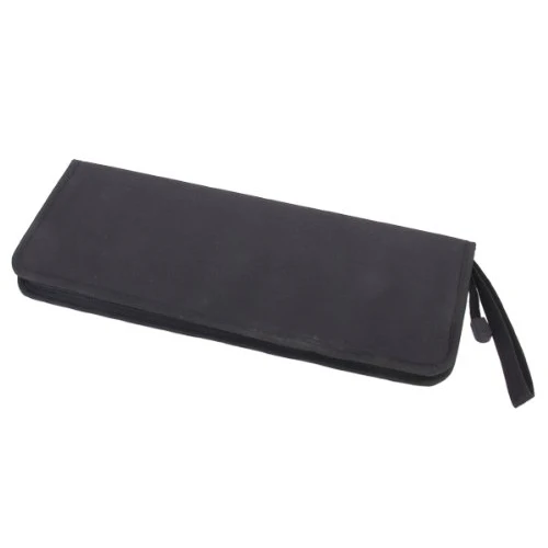 

foldable Oxford cloth zipper Artist brush Bag Case Holder - Black