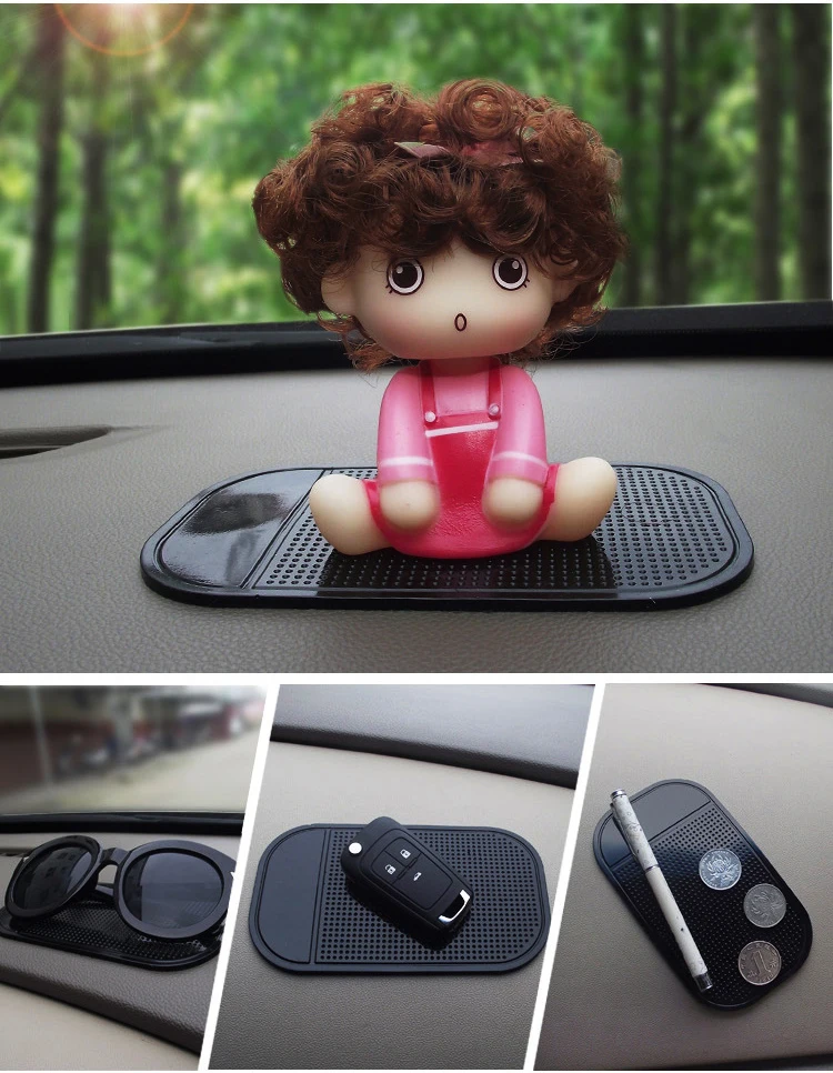 Car Ornament PU Anti-Slip Mat Sticky Pad Automobiles Interior Dashboard Anti-Slip Mat For Phone Coin Sunglass Holder Accessories (2)