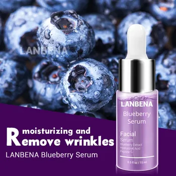 

Blueberry Hyaluronic Acid Serum Essence Oil Moisturizing Reduces Fine lines Whitening Anti-Aging Anti Wrinkle Skin Care