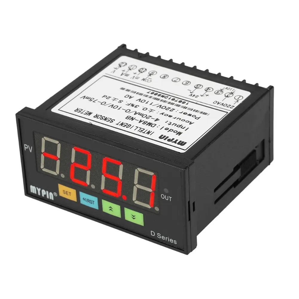 

Multi-functional Intelligent Digital Sensor Meter LED Pressure Sensors Current Voltage resistance Tester 0-75mV/4-20mA/0-10V
