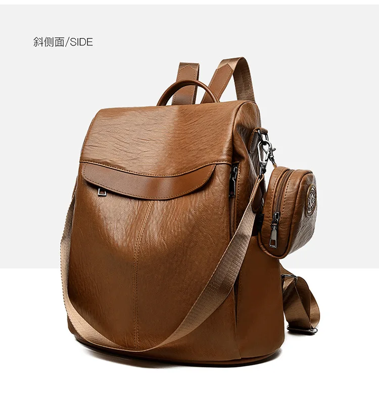 grande capacidade bolsa feminina mochila à prova