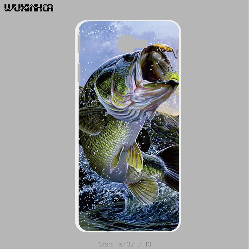 WUXINHCA High Quality Bass Fishing Case Hard Plastic Cover For Samsung