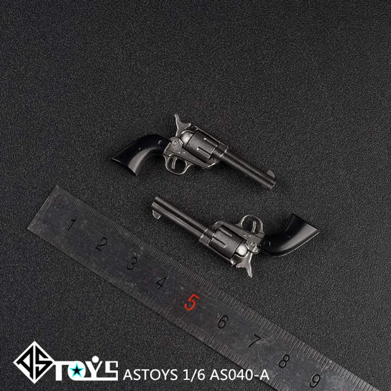AS040 1/6 Colt Revolver Pistol Gun Weapon Model Gun Toy Black/Silver/Gold Color For 12 inches Action Figure doll toy gift