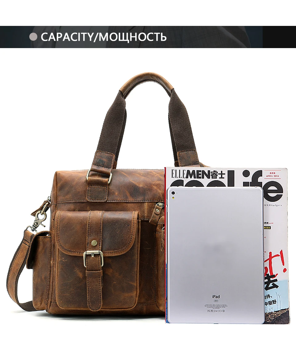 Мужская кожаная сумка, мужской портфель из натуральной кожи, сумка для ноутбука, мужской деловой портфель, мужские компьютерные сумки, Мужские портфели 8537
