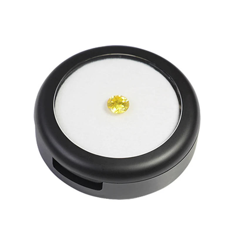 Лот из 3 драгоценных камней дисплей пластиковая круглая коробка застежка дизайн для хранения украшений, бусин контейнер для драгоценных камней Органайзер с бриллиантами