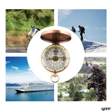 Винтажные медные карманные часы с откидной крышкой, Компасы для кемпинга, туризма, гребли, мореходный Морской Компас для выживания APR28