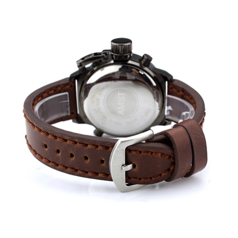 Часы AMST 3003 мужские кварцевые с жк дисплеем|watch strap nylon|strap handlewatch 22mm |