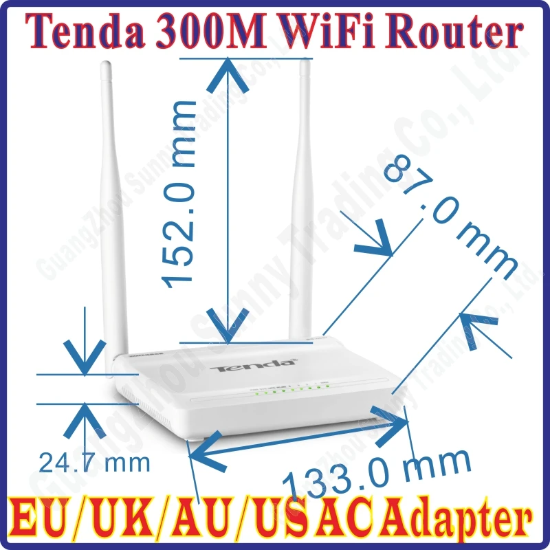 US/EU/UK/AU Plug Tenda N630 Easy Install 300Mbps Wireless Router Broadband AP Router Range Extender NO COLOR PACKAGE BOX, Prom-