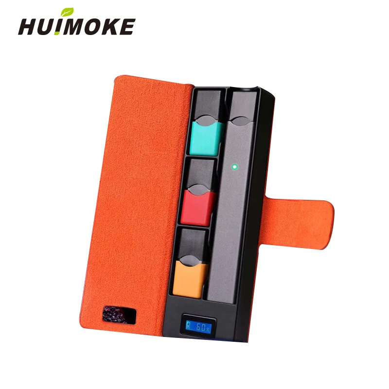 E-Cigarette Charger For JUUL 1200MAH Portable Charging Case Pods Holder Portable USB Chargers W LCD Charging Indicator For JUUL E-Cigarette Charger For JUUL 1200MAH Portable Charging Case Pods Holder Portable USB Chargers W LCD Charging Indicator For JUUL