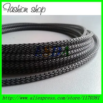 

Flexible 2mm Round PET braided cable sleeve wire sleeving 10m/reel