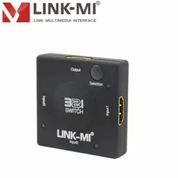 Link-ми lm-sw09 Mini 3 HDMI Вход 1 HDMI Выход 3-Порты и разъёмы HDMI коммутатора 1080 P высокой определение преобразователь сигнала