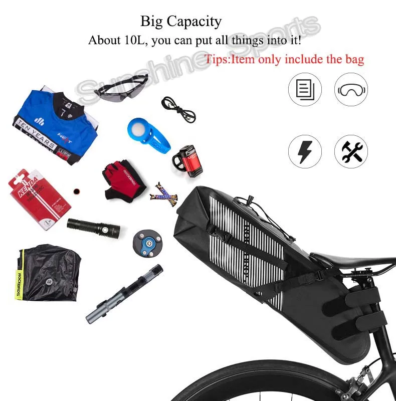 Sale Rockbros 10L/14L Road Mountain Bike Bag Waterproof Cycling Rear Seat Travel Bag Bicycle Saddle Bag Pack Pannier Bike Accessories 4 Sale Rockbros 10L/14L Road Mountain Bike Bag Waterproof Cycling Rear Seat Travel Bag Bicycle Saddle Bag Pack Pannier Bike Accessories 4