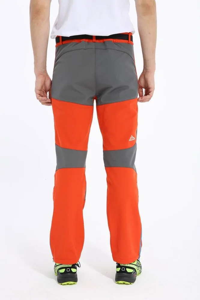 Pantalones de senderismo al aire libre de alta calidad a prueba de viento térmico Softshell pantalones hombres impermeables Trekking escalada Camping Pantalones