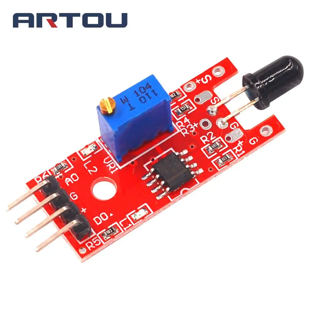 

1pcs/lot KY-026 Flame Sensor Module IR Sensor Detector For Temperature Detecting Suitable For Arduino