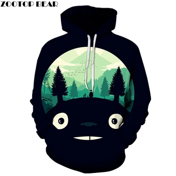

Anime Hoodies 3D Totoro Printed Hoodies Men Women Sweatshirts Fashion Pullover Casual Tracksuits Brand Drop Ship ZOOTOP BEAR