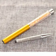 5729 New fashion Selling Silver Fountain Pen Jinhao M Nib Gold Trim Removable Ink Converter