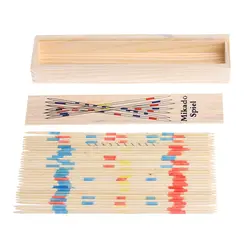 Традиционный Mikado Spiel деревянный набор палочек традиционная игра с коробкой игрушка